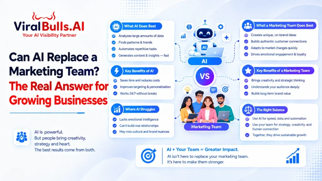 Can AI Replace a Marketing Team? The Real Answer for Growing Businesses