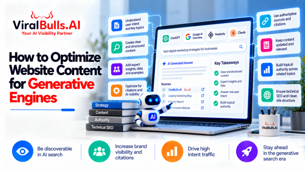 How to Optimize Website Content for Generative Engines