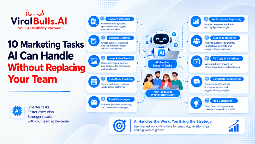10 Marketing Tasks AI Can Handle Without Replacing Your Team